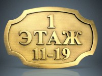 Варианты изготовления домовых знаков, адресных табличек, указателей улиц