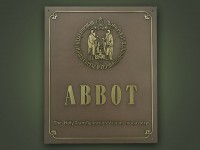 Табличка для монастыря с рельефным изображением 450х360мм