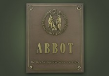 Табличка для монастыря с рельефным изображением 450х360мм