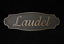 Табличка латунная с рельефом 300х100х8мм