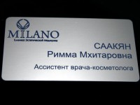 Бейджик пластиковый 70х40мм