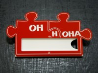 Бейдж пластиковый 70х40, L-213