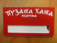 Бейдж с логотипом 70х35мм