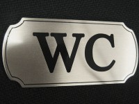 Табличка из нержавеющей стали 100х46х2мм