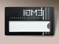 Бейдж пластиковый 70х35мм, L-201