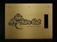 Табличка фасадная из лутуни с отверстием под звонок 300х400х3мм