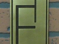 Табличка из латуни 300х100мм.