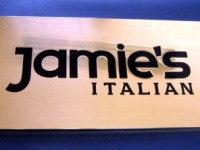 Табличка латунная для ресторана, 400х200мм