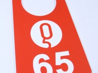 Номерок для гардероба, Graflux L-209, 75х45х1,5мм