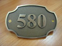 Шильда латунная 90х50мм