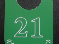 Номерок для гардероба 65х38х1,5мм