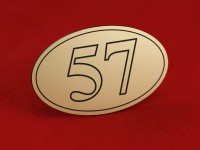 Номерок на дверь 100х70мм