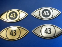 Номерок на дверь металлический