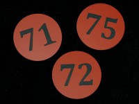 Номерки 45х45мм