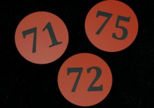 Номерки 45х45мм