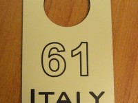 Гардеробный номерок. 65х38мм