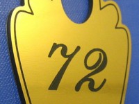 Гардеробный номерок пластиковый