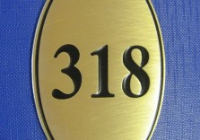 Брелок латунный 60х40х2мм