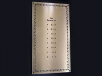 Табличка латунная домовая 350х200мм