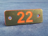 Шильда гардеробная 40х15мм