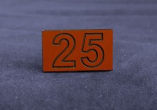Шильда для гардероба 25х15мм