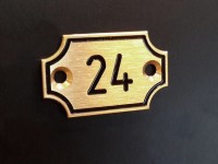 Шильда латунная 35х22мм