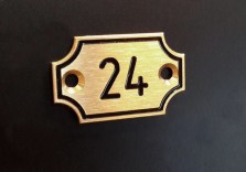 Шильда латунная 35х22мм