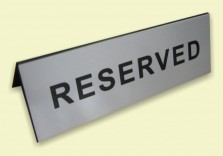 Настольная табличка «Reserved», 200х70мм, L-224