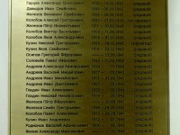 Табличка мемориальная из латуни 800х595х3мм, гравировка, патинирование