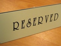 Настольная табличка «Reserved», 200х70мм, 922-228