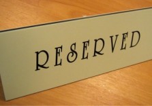 Настольная табличка «Reserved», 200х70мм, 922-228