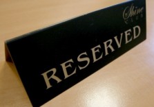 Настольная табличка «Reserved», 200х70мм