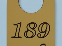 Гардеробный номерок, 65х38мм