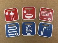 Брелки для ключей 30х30х3мм