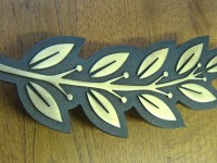 Латунный декоративный элемент 300х140х8