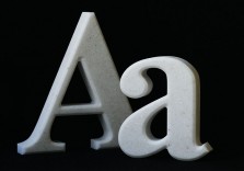 Буквы из камня