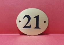 Номер из пластика 65х55х1,5мм