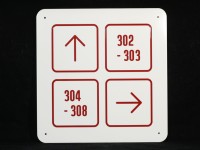 Табличка – указатель 300х300х12мм