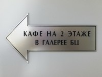 Табличка-указатель из пластика 245х135х1,5мм