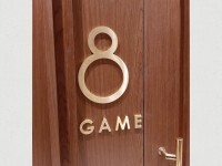 Цифра и буквы из латуни