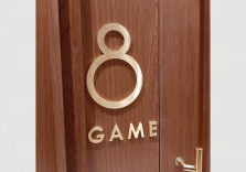 Цифра и буквы из латуни